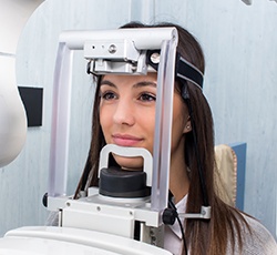 Patient receiving 3D scan