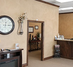 Dental office waiting area