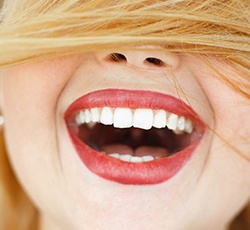 Close-up of an attractive smile