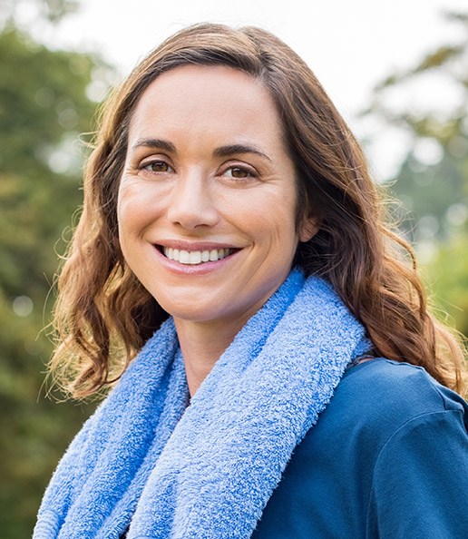 Woman with gorgeous smile