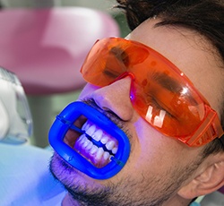 Man receiving Zoom! whitening